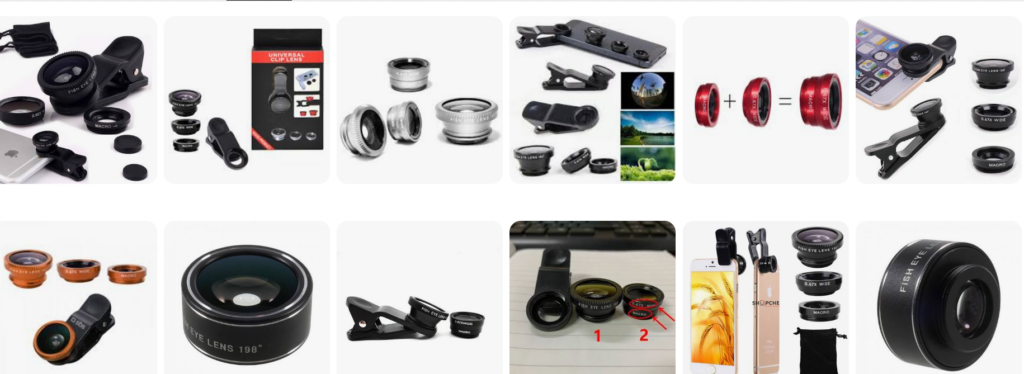 Допълнителни обективи за телефони (Macro- Fish-eye)