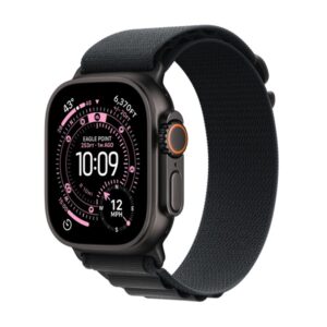 Apple Watch Ultra 3 (2025) 5G 49mm Black Titanium Case with Black Alpine Loop L MF0X4QC/A - смарт часовник