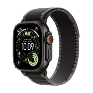 Apple Watch Ultra 3 (2025) 5G 49mm Black Titanium Case with Black/Charcoal Trail Loop S/M MF1D4QC/A - смарт часовник