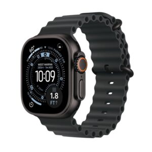 Apple Watch Ultra 3 (2025) 5G 49mm Black Titanium Case with Black Ocean Band MF0J4QC/A - смарт часовник
