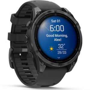 Garmin Fenix 8 GPS 47mm Silicon Black Band Black - смарт часовник