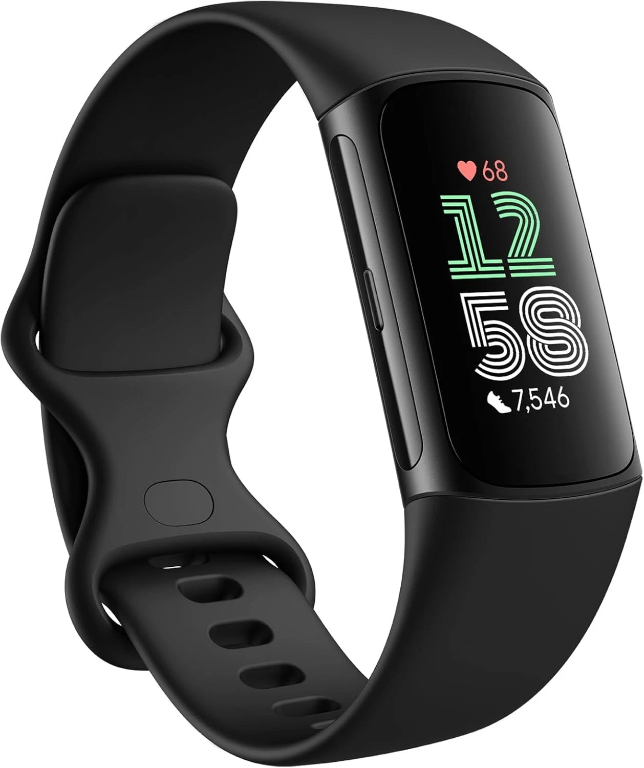 Google Fitbit Charge 6 Obsidian Black Aluminum - смарт часовник