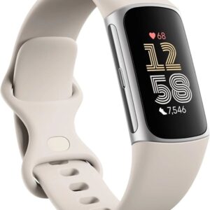 Google Fitbit Charge 6 Porcelain Silver Aluminum - смарт часовник