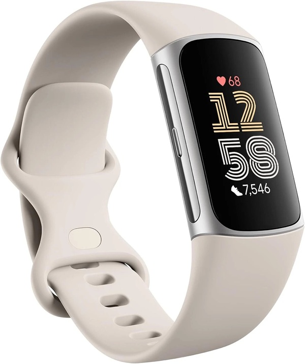 Google Fitbit Charge 6 Porcelain Silver Aluminum - смарт часовник