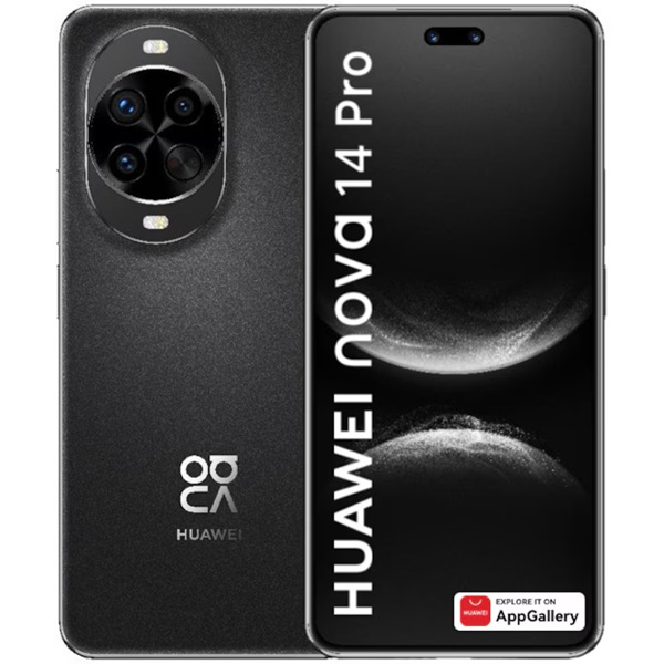 Huawei Nova 14 Pro Dual Sim 12GB RAM 512GB Glazed Black - мобилен телефон