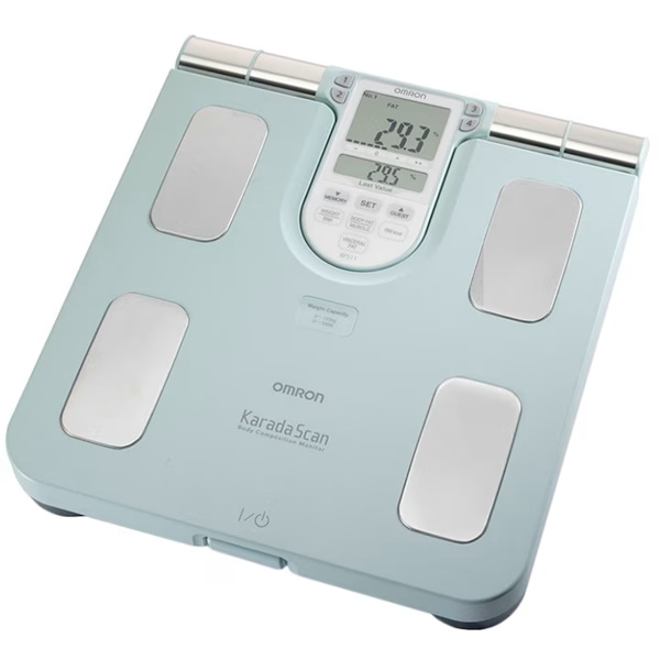 Omron BF-511 Turquoise (HBF-511T-E) - кантар анализатор за измерване на мазнини и тегло